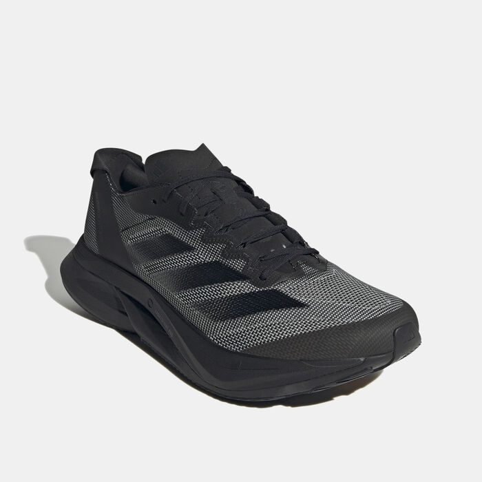adidas Men's Adizero Boston 12 Running Shoes Black adidas Men's Adizero Boston 12 Running Shoes Black image number 1
