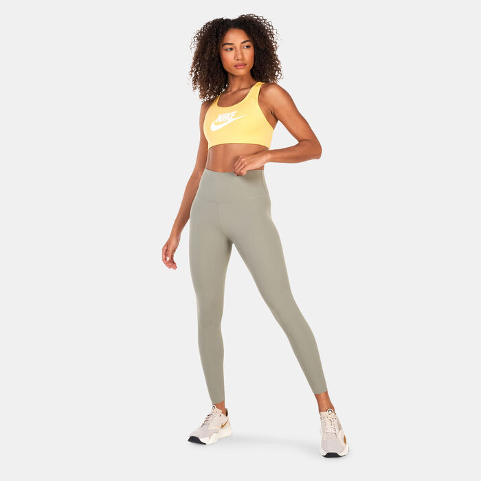 Nike Women's Dri-FIT Swoosh Sports Bra Orange image number 2