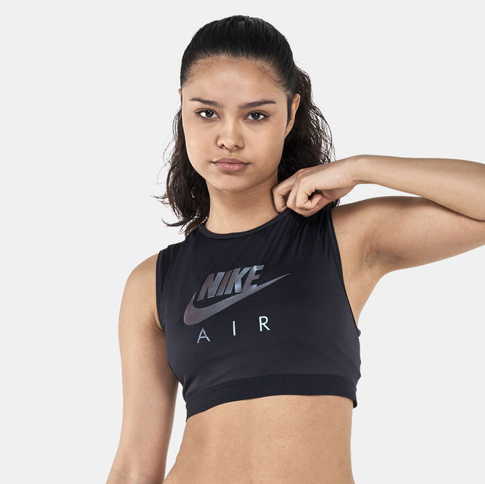 Nike Women's Air Dri-FIT Swoosh Sports Bra White Nike Women's Air Dri-FIT Swoosh Sports Bra White image number 0
