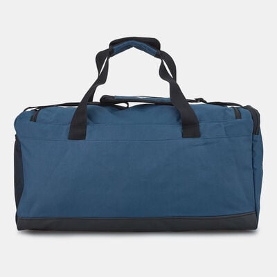 adidas Men's Essentials Logo Duffel Bag Medium Blue adidas Men's Essentials Logo Duffel Bag Medium Blue