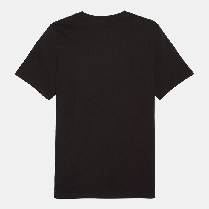 PUMA Men's Essentials+ Logo Lab Holiday T-Shirt Black PUMA Men's Essentials+ Logo Lab Holiday T-Shirt Black image number 1