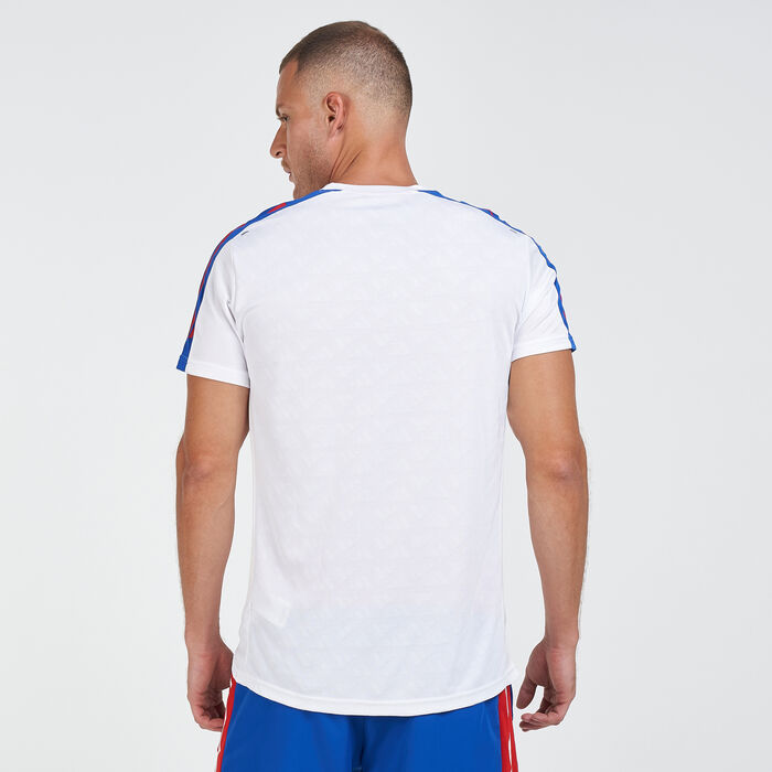 adidas Men's Own The Run 3-Stripes T-Shirt White adidas Men's Own The Run 3-Stripes T-Shirt White image number 1