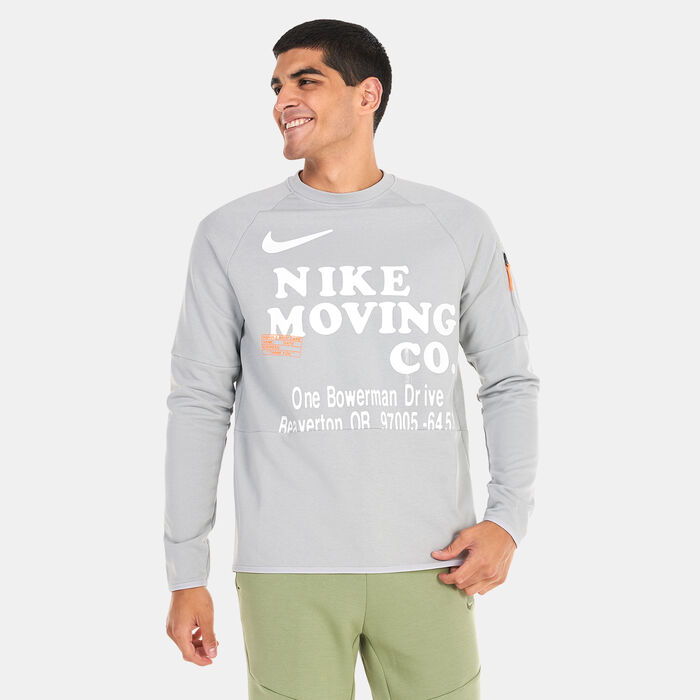 Nike Men's Dri-FIT Long-Sleeve Fitness Top Grey Nike Men's Dri-FIT Long-Sleeve Fitness Top Grey image number 0