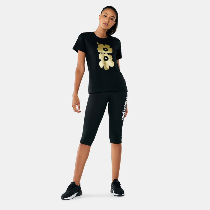 adidas Women's Marimekko Graphic T-Shirt Black adidas Women's Marimekko Graphic T-Shirt Black image number 2
