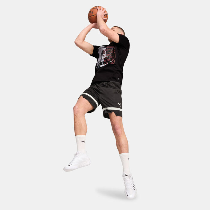 PUMA Men's Winning Shot Basketball Graphic T-Shirt Black PUMA Men's Winning Shot Basketball Graphic T-Shirt Black image number 2