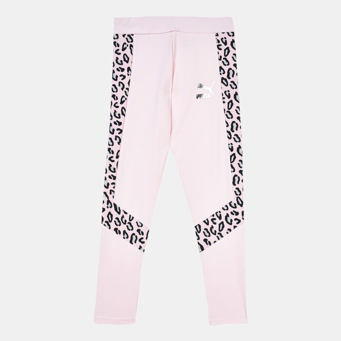 PUMA Kids' Classics Summer Roar Leggings Pink PUMA Kids' Classics Summer Roar Leggings Pink image number 0