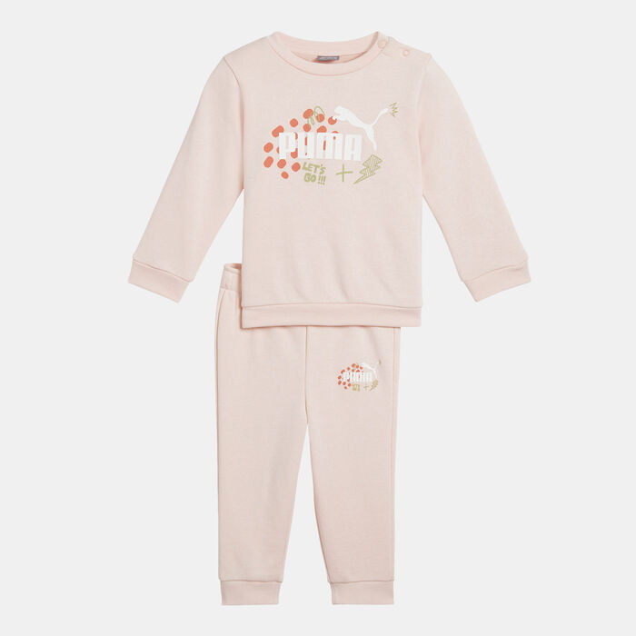 PUMA Kids' Essential+ Sweatshirt and Joggers Set Pink PUMA Kids' Essential+ Sweatshirt and Joggers Set Pink image number 0