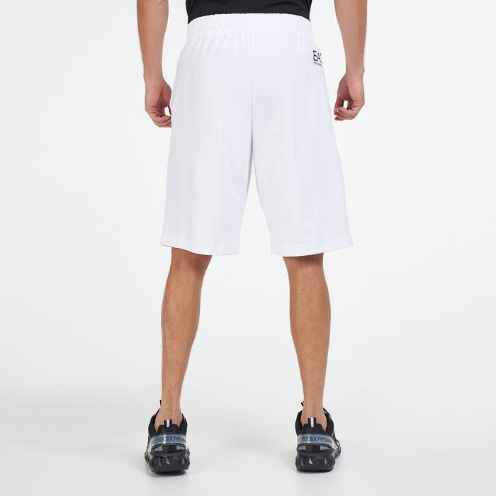 EA7 Emporio Armani Men's Logo Shorts White image number 1
