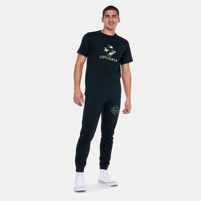 Converse Men's Winter Star Chevron Graphic T-Shirt Black image number 2