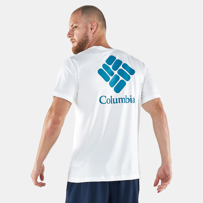 Columbia Men's Tech Trail™ Graphic T-Shirt White Columbia Men's Tech Trail™ Graphic T-Shirt White image number 1