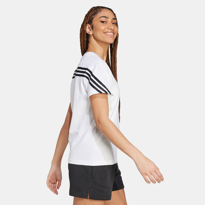 adidas Women's Future Icons 3-Stripes T-Shirt White adidas Women's Future Icons 3-Stripes T-Shirt White image number 2