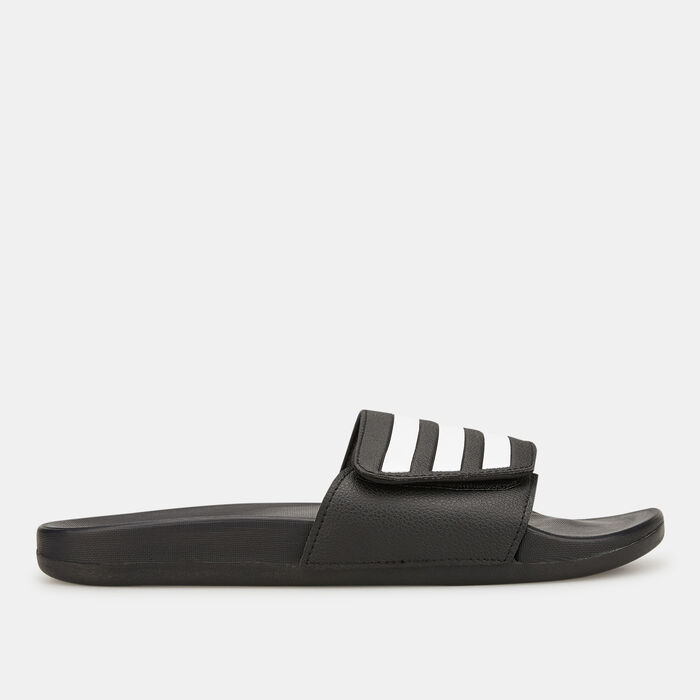 adidas Men's Adilette Comfort Adjustable Bandage Slides Black adidas Men's Adilette Comfort Adjustable Bandage Slides Black image number 1
