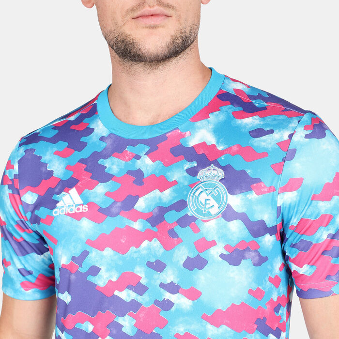 adidas Men's Real Madrid Pre-Match Jersey Multi adidas Men's Real Madrid Pre-Match Jersey Multi image number 3