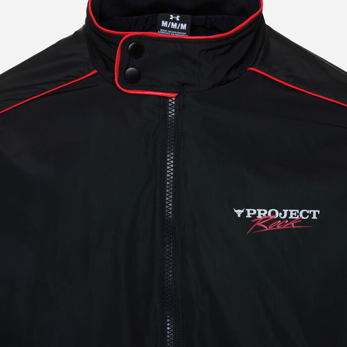 Under Armour Men's Project Rock Warmup Training Jacket Black image number 2