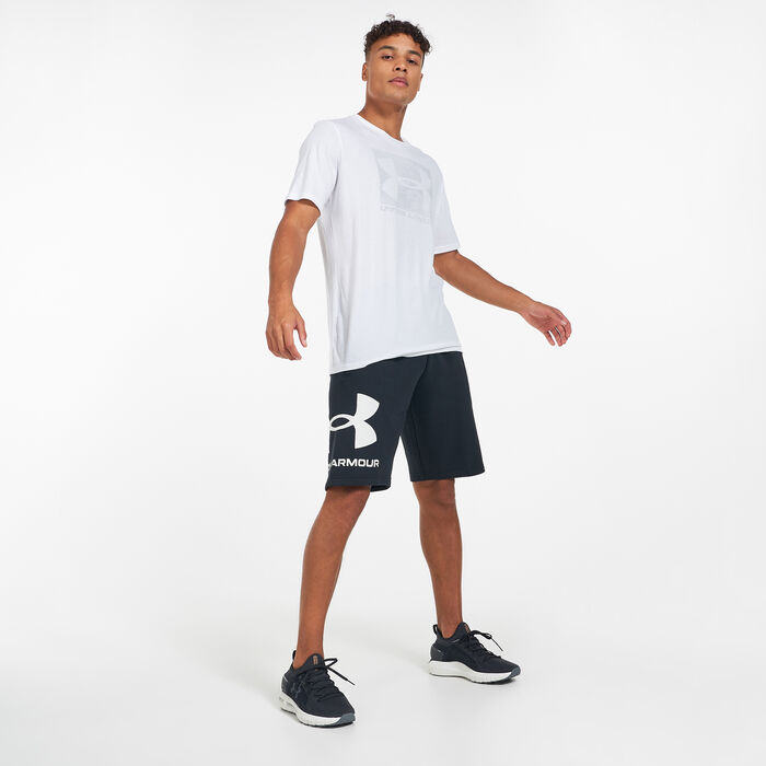 Under Armour Men's UA Rival Fleece Big Logo Shorts Black Under Armour Men's UA Rival Fleece Big Logo Shorts Black image number 2