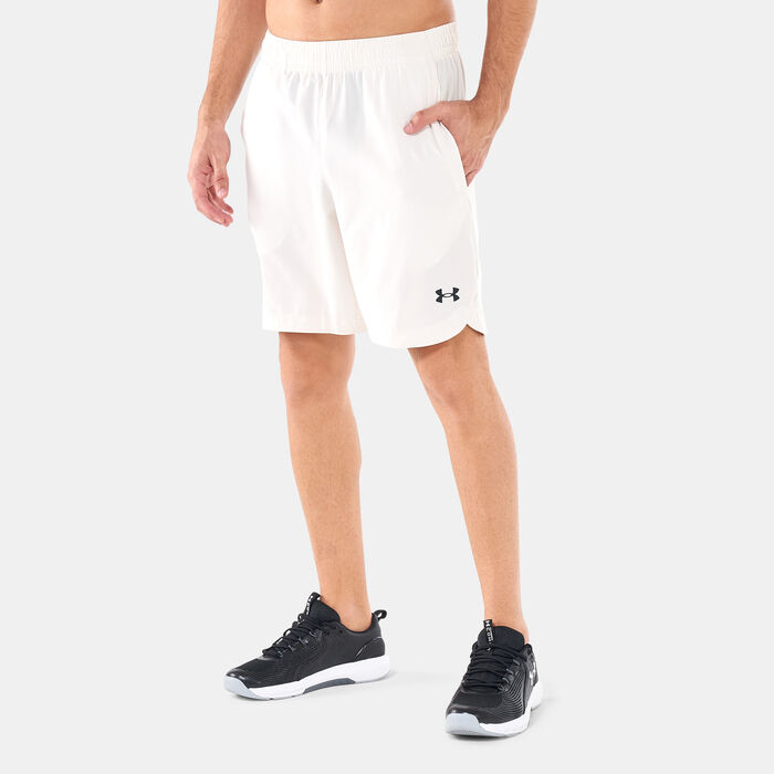 Under Armour Men's UA Project Rock Woven Shorts Beige Under Armour Men's UA Project Rock Woven Shorts Beige image number 0