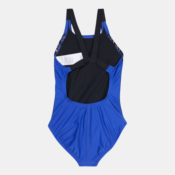 Nike Swim Kids' Fastback One-Piece Swimsuit Blue Nike Swim Kids' Fastback One-Piece Swimsuit Blue image number 1