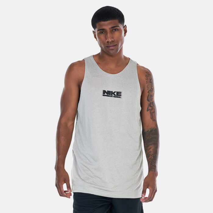 Nike Men's Dri-FIT Standard Issue Reversible Basketball Jersey Red image number 3