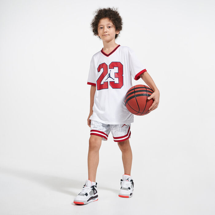 Jordan Kids' March Mandness Mesh Jersey (Older Kids) White Jordan Kids' March Mandness Mesh Jersey (Older Kids) White image number 2