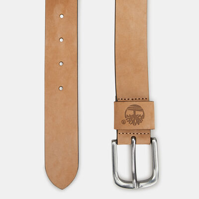 Timberland Men's Nubuck Leather Belt yellow