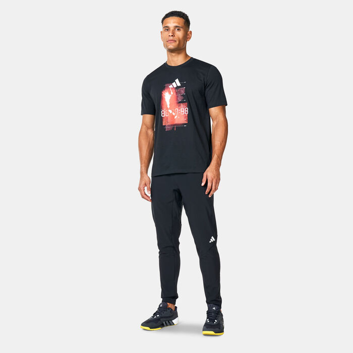 adidas Men's AEROREADY HIIT Training T-Shirt Black adidas Men's AEROREADY HIIT Training T-Shirt Black image number 2