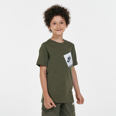 Nike Kids' Sportswear Utility T-Shirt Brown