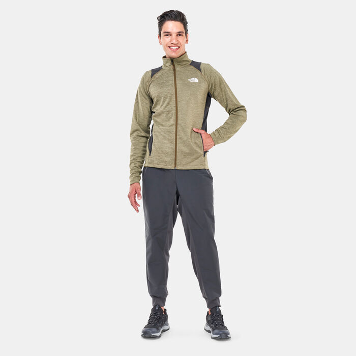 The North Face Men's Athletic Outdoor Full-Zip Midlayer Jacket Green The North Face Men's Athletic Outdoor Full-Zip Midlayer Jacket Green image number 2