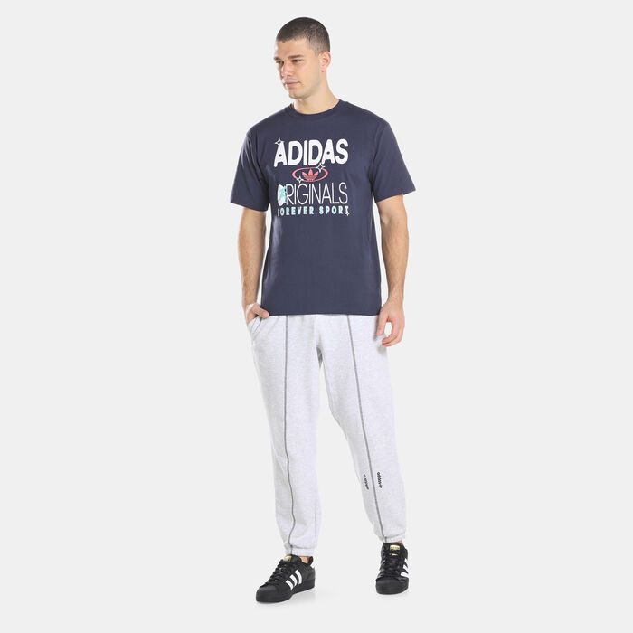 adidas Originals Men's Originals Forever Sport T-Shirt Blue adidas Originals Men's Originals Forever Sport T-Shirt Blue image number 2