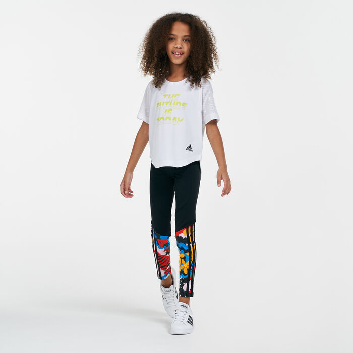 adidas Kids' Egle Believe This AEROREADY Leggings Black adidas Kids' Egle Believe This AEROREADY Leggings Black image number 2