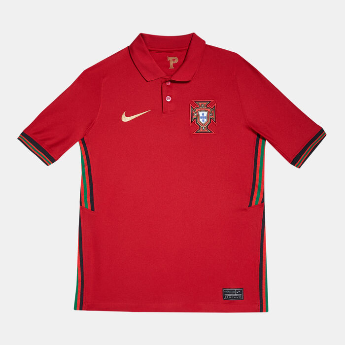 Nike Kids' Portugal 2020 Stadium Home Jersey (Older Kids) Red Nike Kids' Portugal 2020 Stadium Home Jersey (Older Kids) Red image number 0