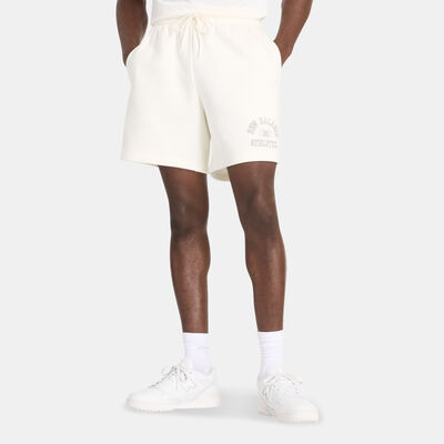 New Balance Men's Sport Essentials Fleece Graphic Shorts White