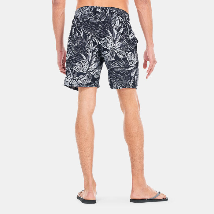 Speedo Men's Print Leisure Swimming Shorts (18 inch( Black Speedo Men's Print Leisure Swimming Shorts (18 inch( Black image number 1