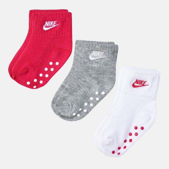 Nike Kids' Core Futura Ankle Socks (3-Pack) (Baby and Toddler) Multi image number 0