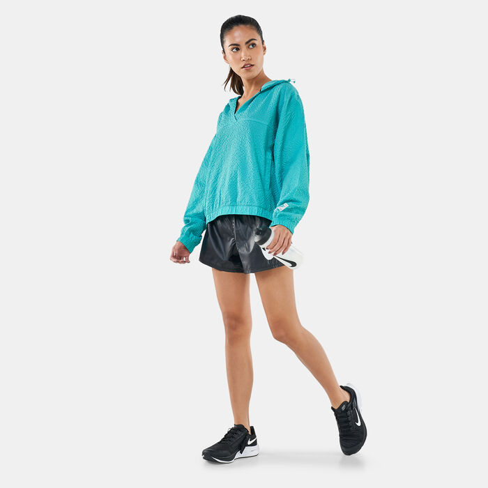 Nike Women's Icon Clash Woven Running Pullover Jacket Green Nike Women's Icon Clash Woven Running Pullover Jacket Green image number 2
