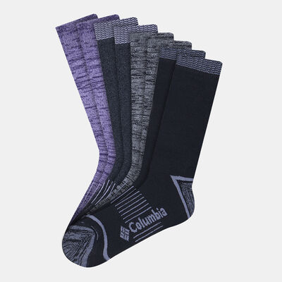 Columbia Women's Moisture Control Space Dye Socks (4 Pack) Multi Columbia Women's Moisture Control Space Dye Socks (4 Pack) Multi