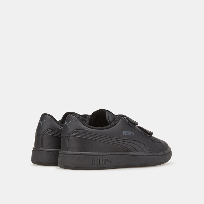 PUMA Kids' Smash V2 Leather Shoe Black PUMA Kids' Smash V2 Leather Shoe Black image number 2