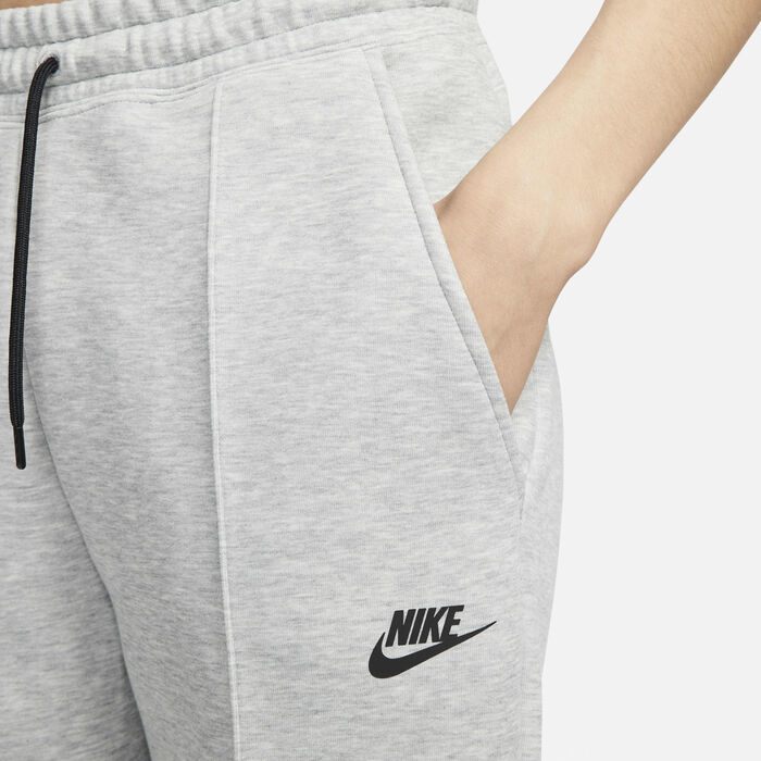Nike Women's Sportswear Tech Fleece Mid-Rise Joggers Grey image number 3