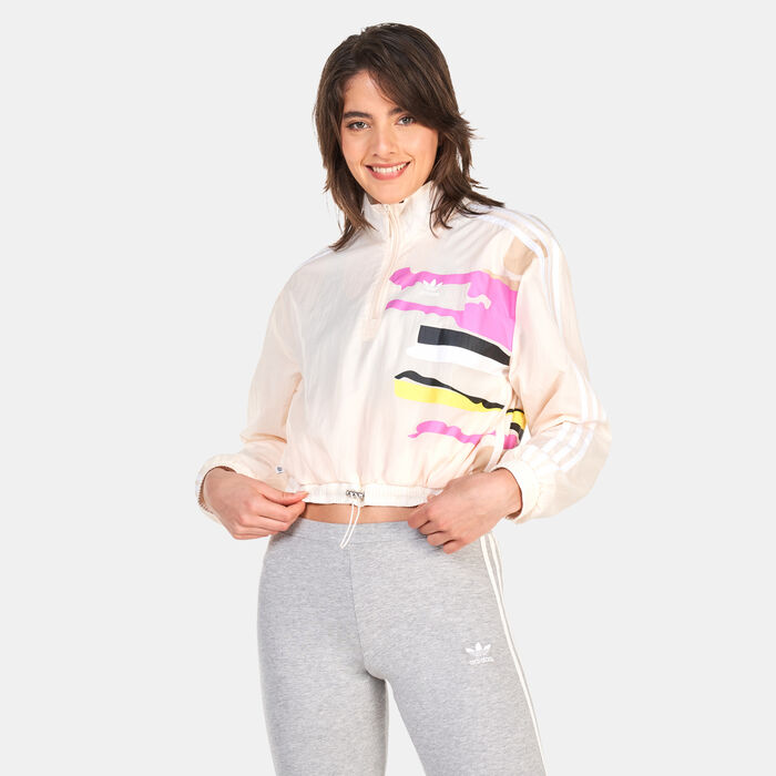 adidas Originals Women's Thebe Magugu Track Top Beige adidas Originals Women's Thebe Magugu Track Top Beige image number 0