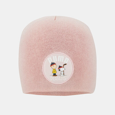 PUMA Kids' X Peanuts Classic Cuffless Beanie Pink