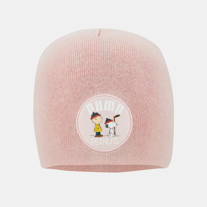 PUMA Kids' X Peanuts Classic Cuffless Beanie Pink PUMA Kids' X Peanuts Classic Cuffless Beanie Pink image number 0