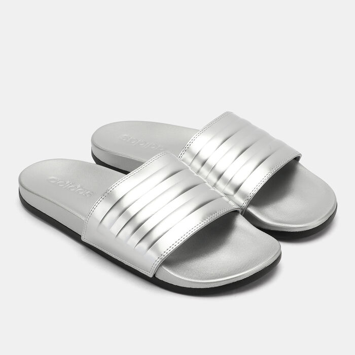adidas Women's Adilette Comfort Slides Silver image number 0