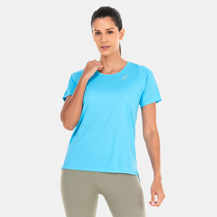 Nike Women's Dri-FIT Race T-Shirt Blue image number 0