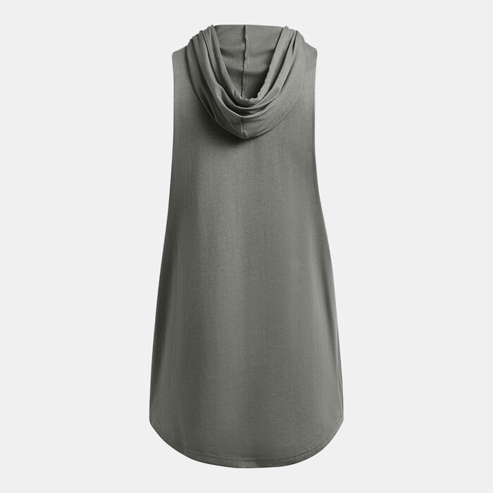 Under Armour Men's Project Rock Sleeveless Training Hoodie Green Under Armour Men's Project Rock Sleeveless Training Hoodie Green image number 1