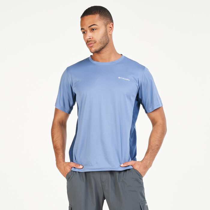 Columbia Men's Zero Ice Cirro-Cool™ T-Shirt Blue Columbia Men's Zero Ice Cirro-Cool™ T-Shirt Blue image number 0