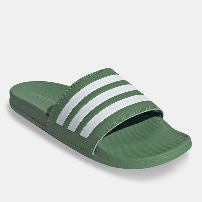 adidas Adilette Comfort Slides Green adidas Adilette Comfort Slides Green image number 0