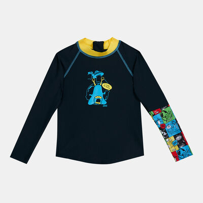 Zoggs Kids' Sci-Fi Zip Sun Top Black Zoggs Kids' Sci-Fi Zip Sun Top Black