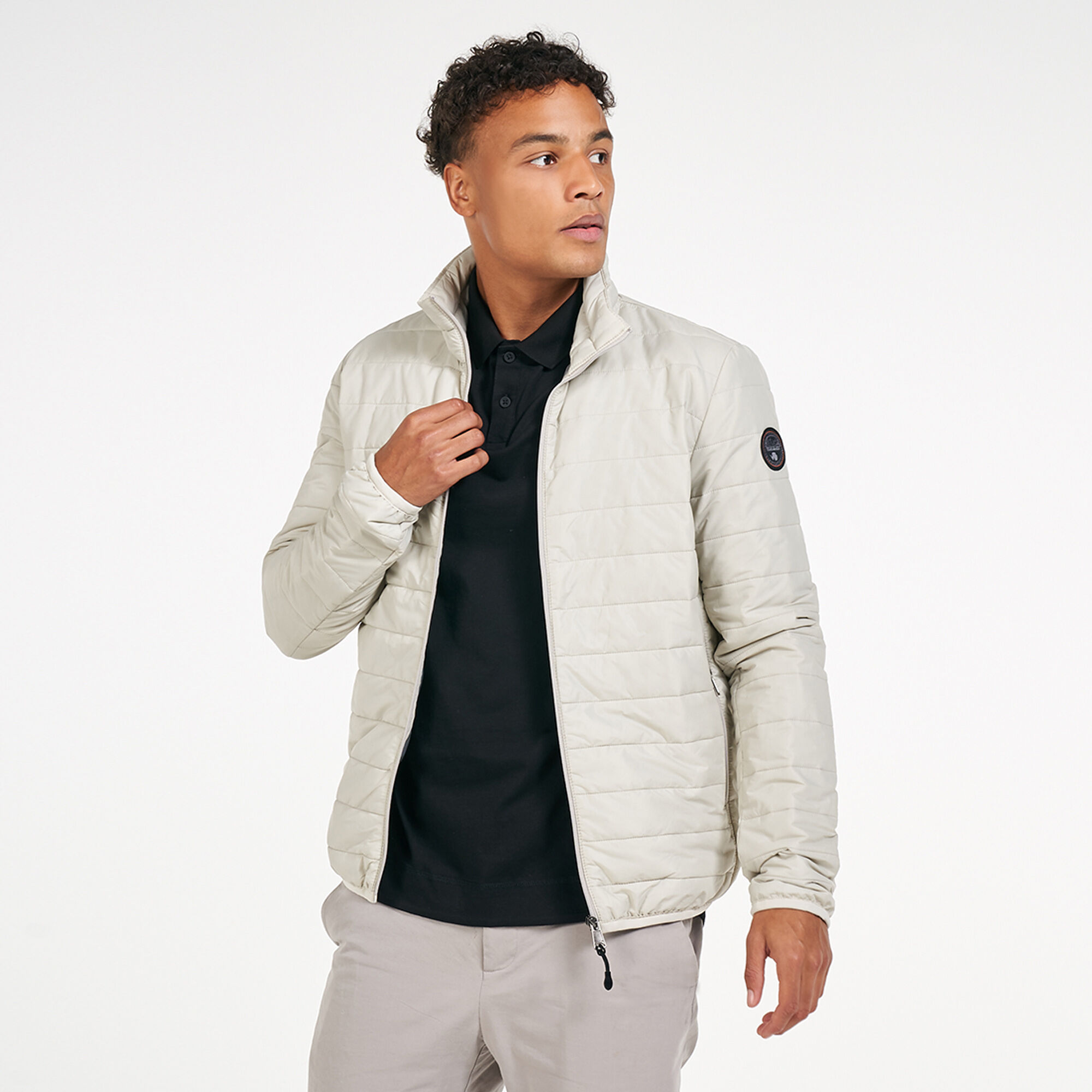 Men s Acalmar Puffer Jacket Grey Napapijri in Qatar SSS