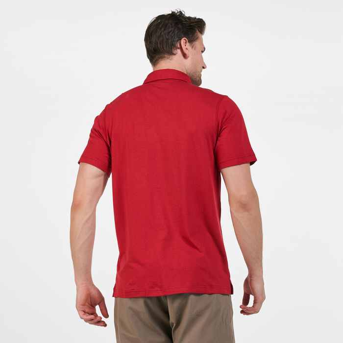 Columbia Men's Tech Trail™ Polo T-Shirt Red Columbia Men's Tech Trail™ Polo T-Shirt Red image number 1