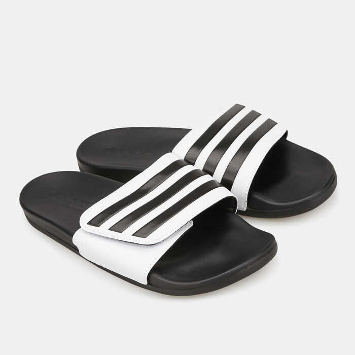 adidas Men's Adilette Comfort Adjustable Bandage Slides Black image number 0