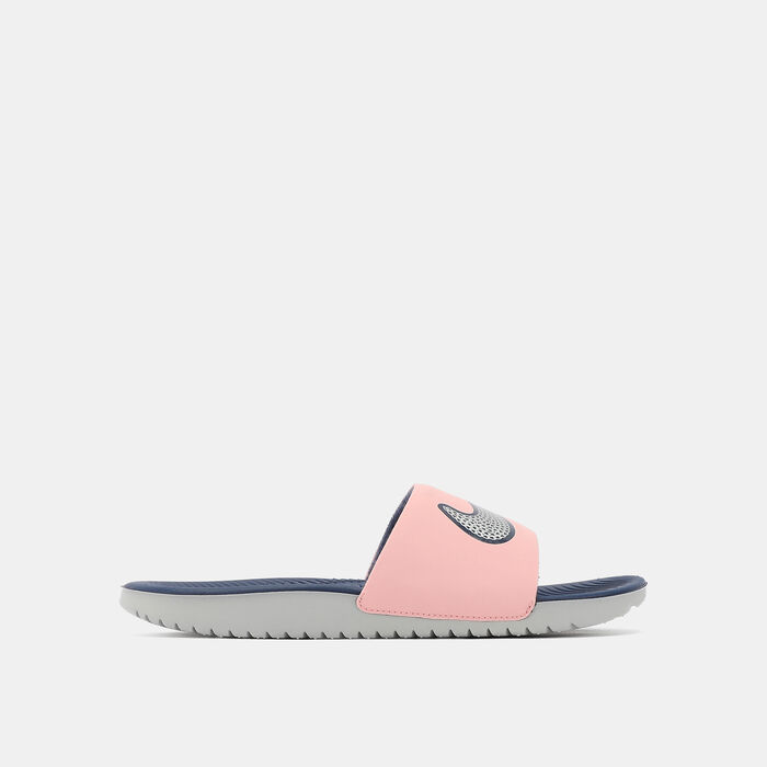 Nike Kids' Kawa SE Slides Pink Nike Kids' Kawa SE Slides Pink image number 1